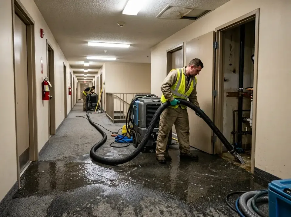 multi-unit-apartment-hallway-f-005 — frequently asked questions, Emergency Burst Pipe Water Extraction & Removal in Glenn He…